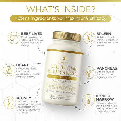 All-In-One Beef Organ Capsules