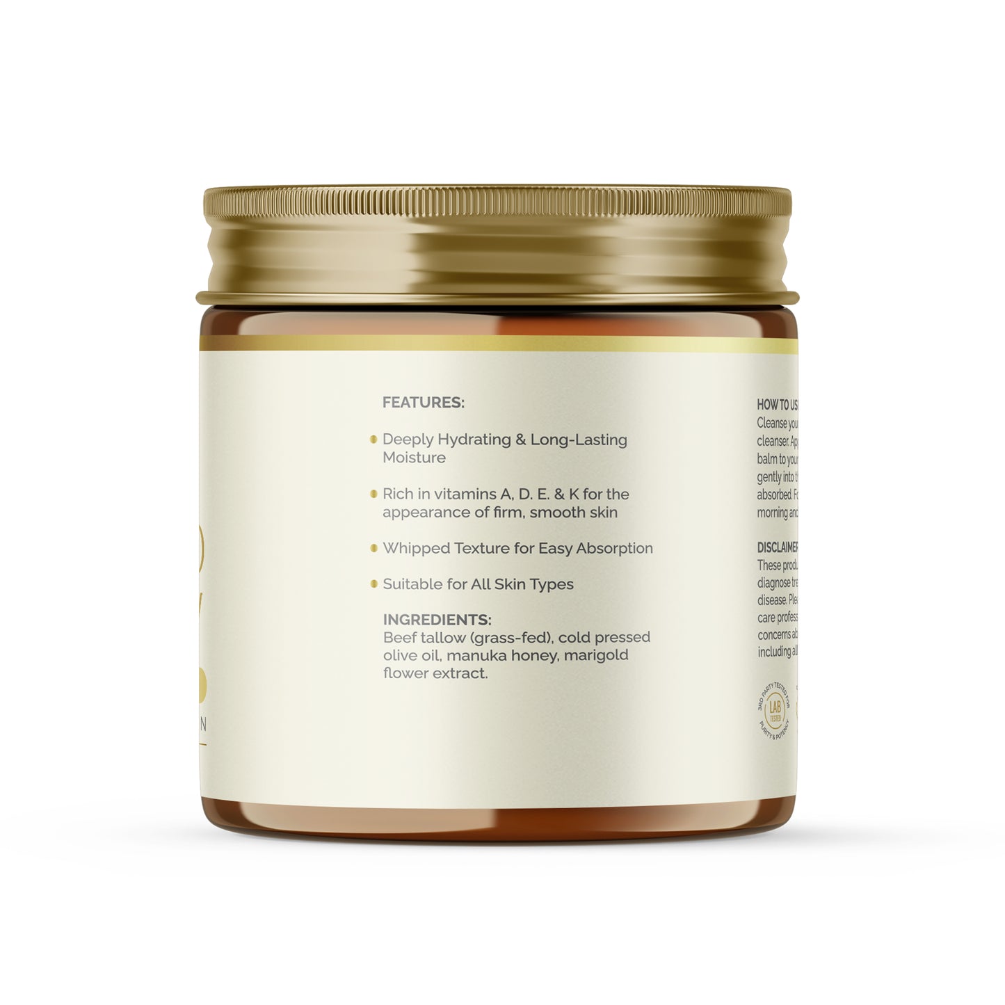 Whipped Tallow Honey Cream